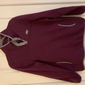 L.L. Bean Quarter Zip Pullover Eggplant